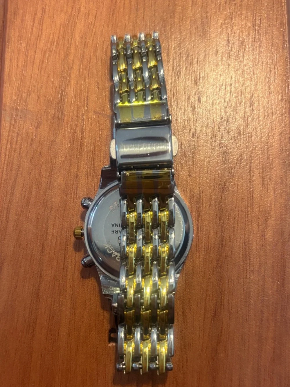 Geneva Two-Tone Gold and Silver Analog Bracelet Watch